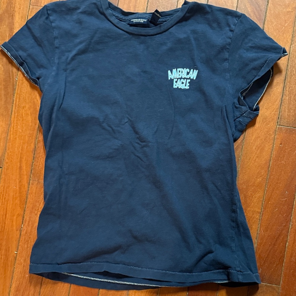 American Eagle Outfitters Dark Blue Tee
